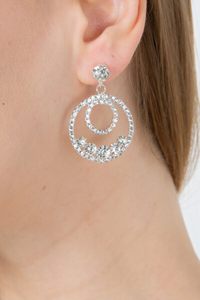 Furtek Aksesuar حلق نسائي بحلقة مزدوجة مفصلة الحد الأدنى من حجر الزركون أقراط...