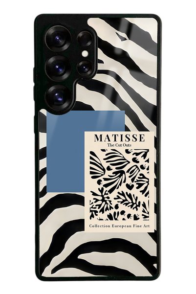 Spoyi Samsung S25 Ultra Zebra Matısse Design Glossy Phone Case