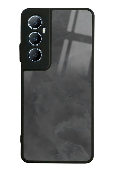 Spoyi Oppo Realme C65 Glossy Phone Case with Gray Marble Design