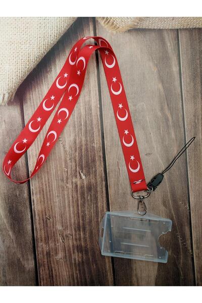 doktorbonem Curea pentru card cu steagul turcesc, curea pentru card de identi...