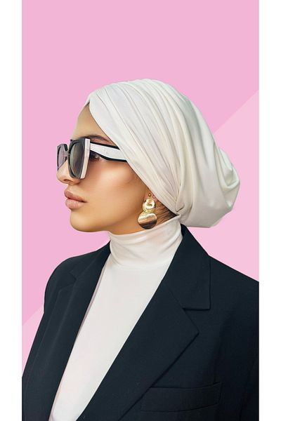 MODA Draped Shabby Gathered Sandy Hijab Bonnet