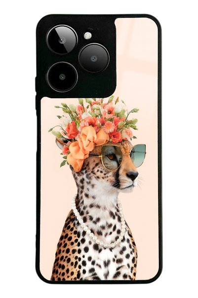 Spoyi Gm Era 30 Influencer Glossy Phone Case with Leopard Cat Design