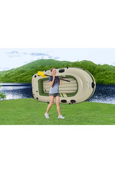 BESTWAY ® 7'7" x 46" /2.32m x 1.18m Voyager X2 Raft Set