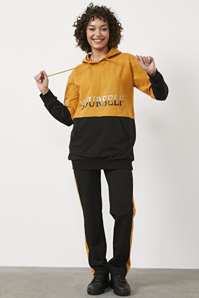 Sementa Wide Fit Double Color Tracksuit Set - Mustard