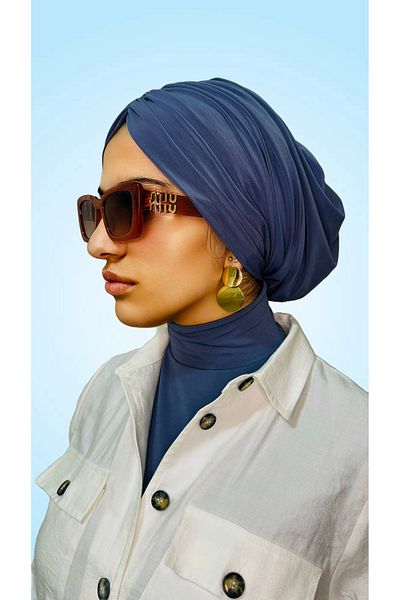 MODA Draped Shabby Gathered Sandy Hijab Bonnet