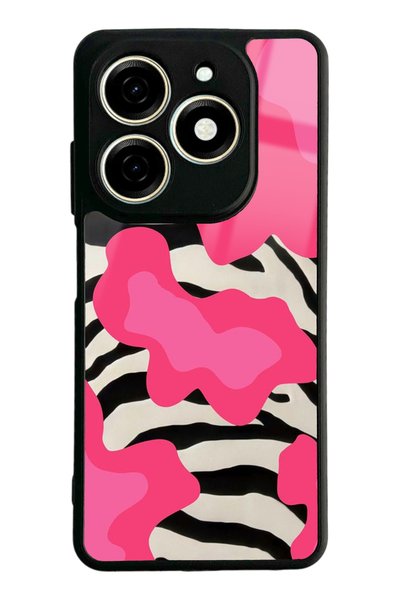 Spoyi Tecno Spark 20C Pink Milky Design Glossy Phone Case