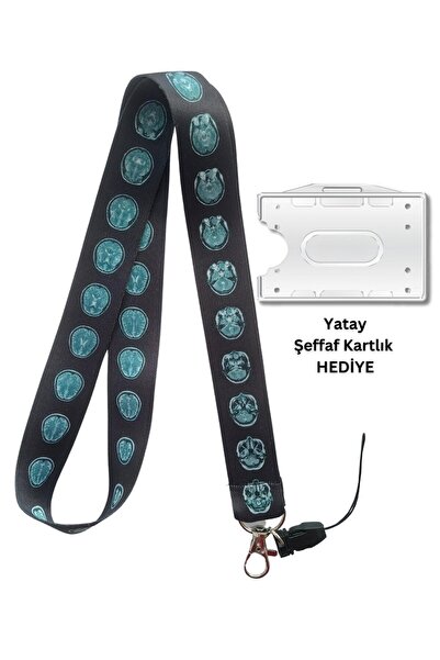 doktorbonem Beyin Tomografisi Kart Askısı Yaka Kartı Boyun Askı İpi Telefon A...