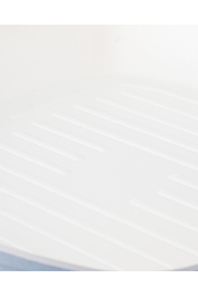 Madame Coco Nano Seramik Izgara Tava - Beyaz/Antrasit - 28 cm