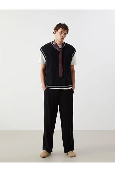 LC Waikiki Ανδρικό φούτερ XSIDE Black Comfortable Fit
