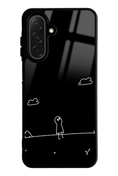 Spoyi حافظة هاتف سامسونج A26 Doodle Casper بتصميم لامع