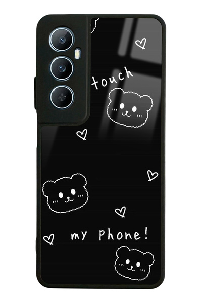 Spoyi Oppo Realme C65 Don't Touch Tasarımlı Glossy Telefon Kılıfı