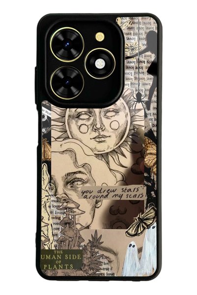 Spoyi غلاف هاتف لامع بتصميم Sun Goddess لهاتف Tecno Spark Go 2024
