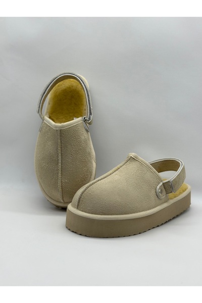 AURA Suede Woven Snap Detailed Slippers