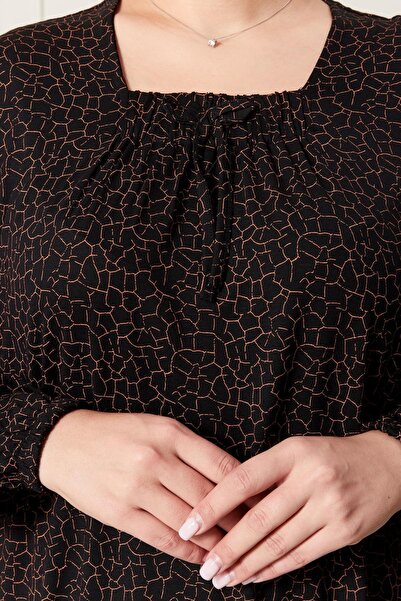 Ferace Large Size Square Collar Women's Hijab Dress