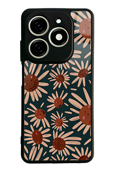 Spoyi غلاف هاتف لامع بتصميم ديزي ريترو لهاتف Tecno Spark 20