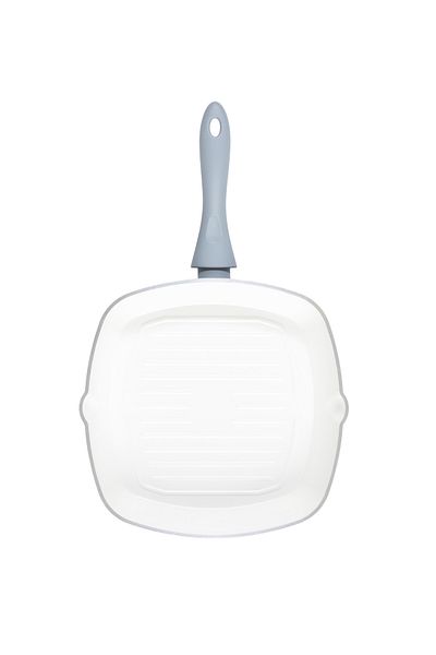 Madame Coco Nano Ceramic Grill Pan - White/Anthracite - 28 cm
