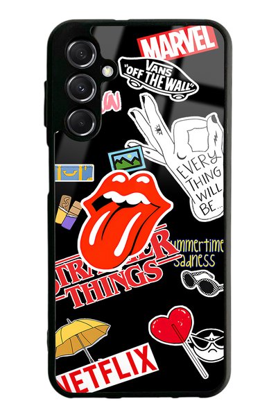 Spoyi Samsung M34 Sticker Design Glossy Phone Case