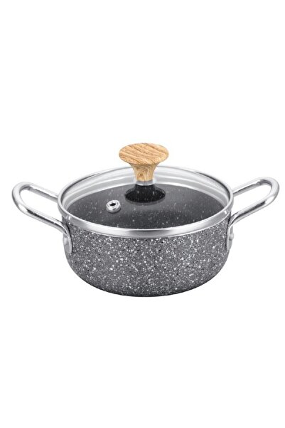 Parfait وعاء طهي رخامي غير لاصق من Natural Force مع غطاء زجاجي 11.5 سم