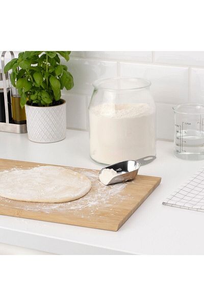 IKEA Set of 2 Measuring Shovel Scale Measuring Spoon Stainless Steel Hangable