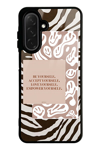 Spoyi Samsung A26 Emoji Zebra Tasarımlı Glossy Telefon Kılıfı