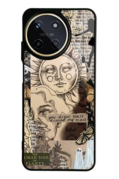 Spoyi Oppo Realme 11 Güneş Tanrıça Tasarımlı Glossy Telefon Kılıfı