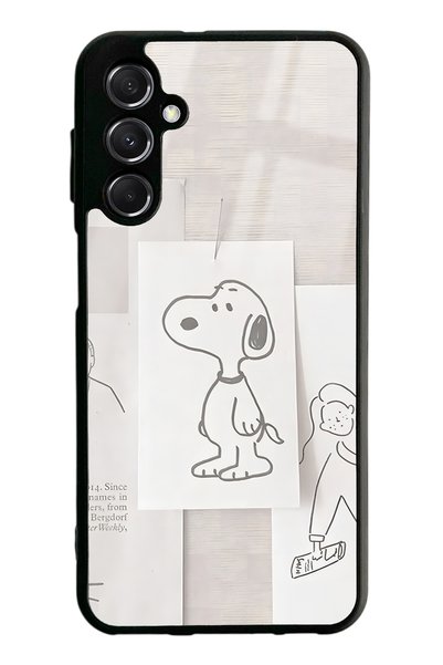 Spoyi Samsung M34 Snoppy Design Glossy Phone Case
