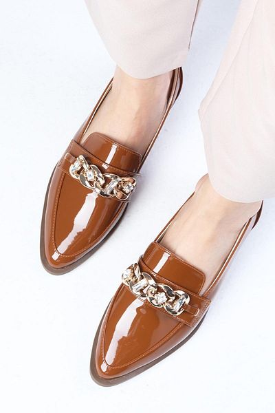 Mio Gusto Aileen Tan Color Women's Loafer Casual Flat Shoes