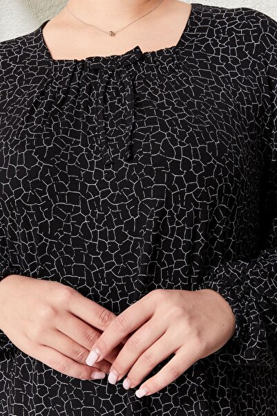 Ferace Γυναικείο φόρεμα Hijab τετράγωνο γιακά μεγάλου μεγέθους