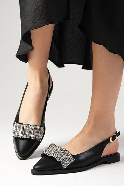 Mio Gusto Pantofi de zi cu balerină pentru damă Aisha Black Color