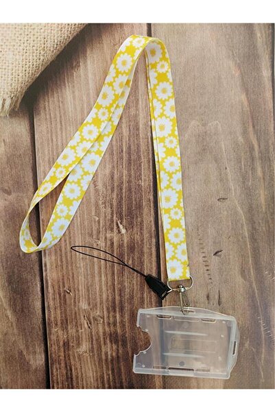 doktorbonem Curea galbenă pentru card Daisy Curea pentru guler Curea pentru telefon