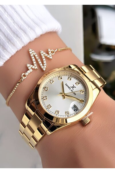 Daniel Klein Women's Watch Waterproof Steel Strap Bracelet with Gift