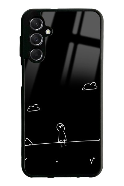 Spoyi Samsung M34 Doodle Casper Design Glossy Phone Case