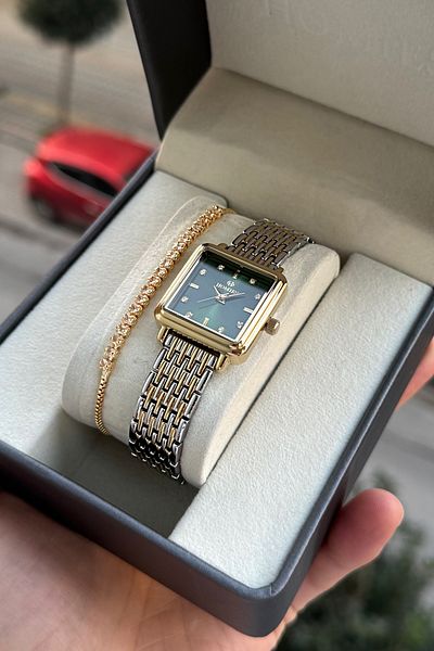 Homies Women's Wristwatch and Gift Box - Square Case Hm 64349714344