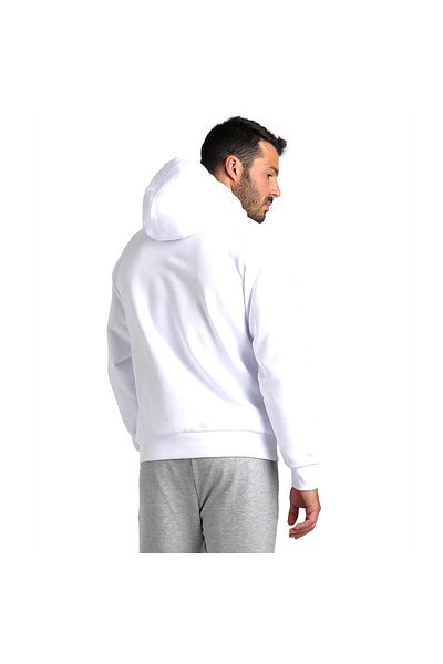 ARENA Ανδρικό φούτερ με κουκούλα Team Hooded Sweat Panel σε λευκό casual στυλ 004904100