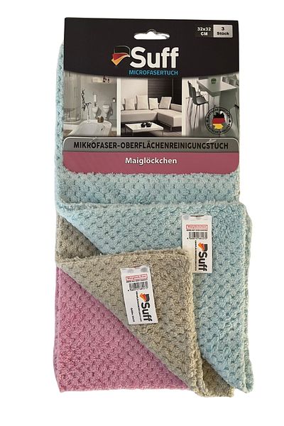 Suff Müge Microfiber Surface Cleaning Cloth Set of 3 32 X 32 cm