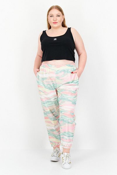 adidas Women Plus Size Outdoor Sweatpants, Cream Combo