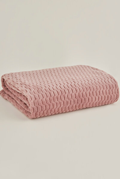 Karaca Home Raunda Tek Kişilik Wellsoft Battaniye Gül Kurusu