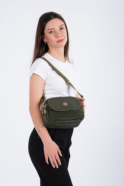 Newish Satin Women's Shoulder Bag - Adjustable Cross Strap