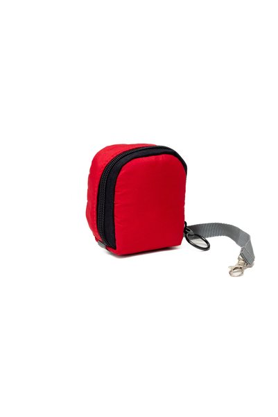 MUCCO Red Waterproof Bondit Fabric 2-Piece Inside Elastic Pacifier Storage Bag