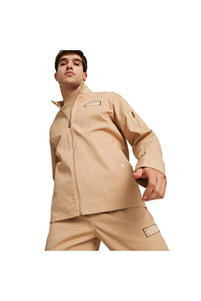 Puma Ανδρικό μπουφάν σε μπεζ casual στυλ Pl Statement 53822305