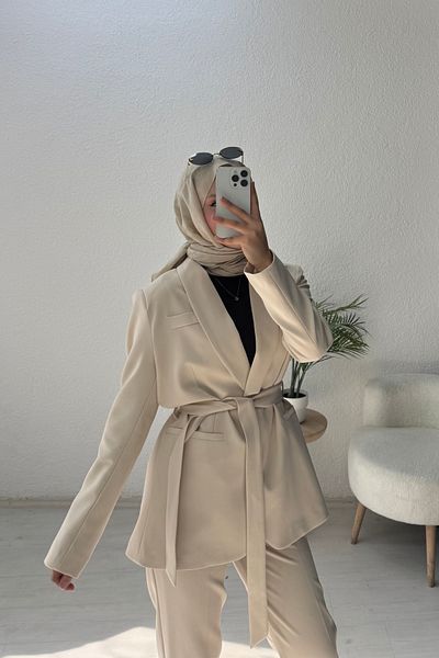 lurex moda Jachetă blazer cu guler dublu