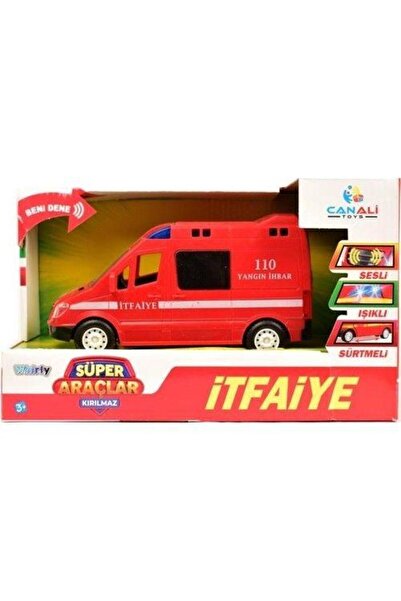 Can Ali Toys Sesli Işıklı Sürtmeli Itfaiye