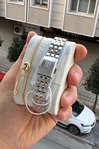 Homies Women's Wrist Watch Small Rectangular Case with Gift Box and Bracelet Gift.Hm 6431945239344