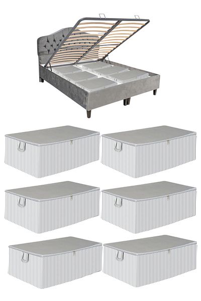 Miraç 6 Pieces Gray Stripes Base Tapes