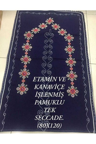 HMZ Gift Dowery Package Etamine and Canvas Handworked Cotton Prayer Rug.