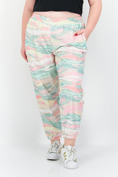 adidas Women Plus Size Outdoor Sweatpants, Cream Combo
