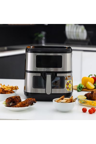 KRYPTON Double Heating Digital Air Fryer- KNAF6590/ 7.5 L