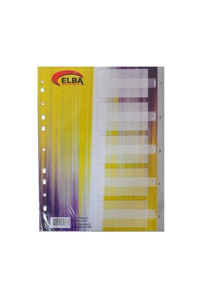 Bafix Separator 1-5 Number Plastic A4
