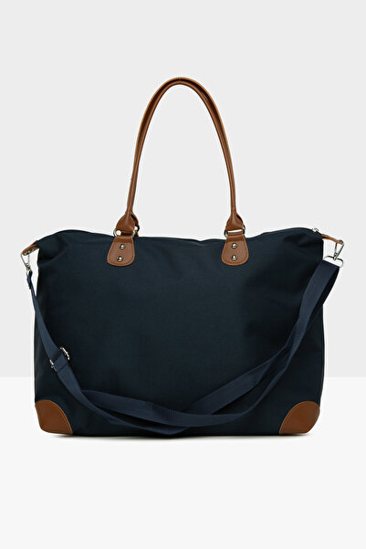 Bagmori Lacivert Baby Bag Baskılı Garnili Anne Bebek Çantası M000008582