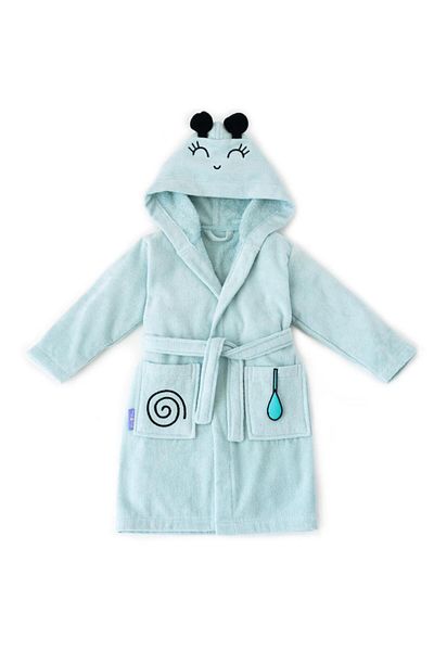 Milk & Moo Milk&Moo Sangaloz Kinder Samt Bademantel mit Kapuze